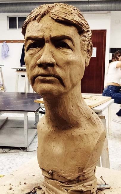 Retrato del natural. Terracota · Modelado