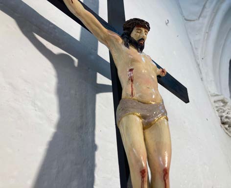 Estudio de crucificado. Barro · Proceso